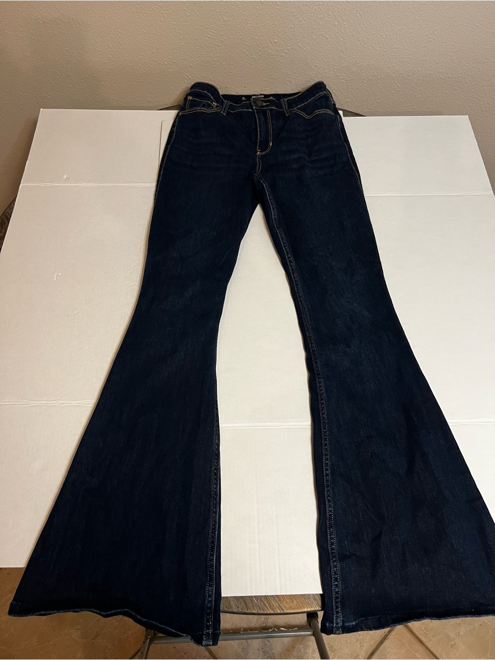 Hollister Dark Indigo Flared Jeans